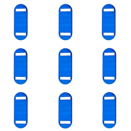 20 шт./партия, идентификационная бирка для собак с защитой от потери, индивидуальная овальная форма, твердый алюминиевый материал, выгравированный на заказ, для щенка, кошки, табличка для телефона - Цвет: Темно-синий