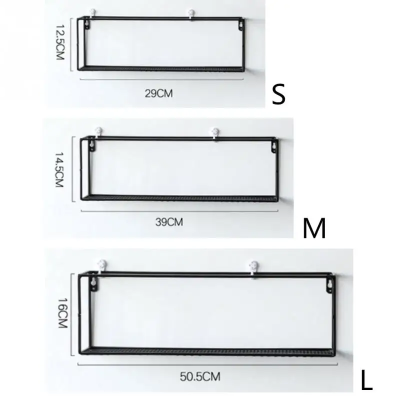 Полка для журналов из кованого железа в скандинавском стиле настенная стойка