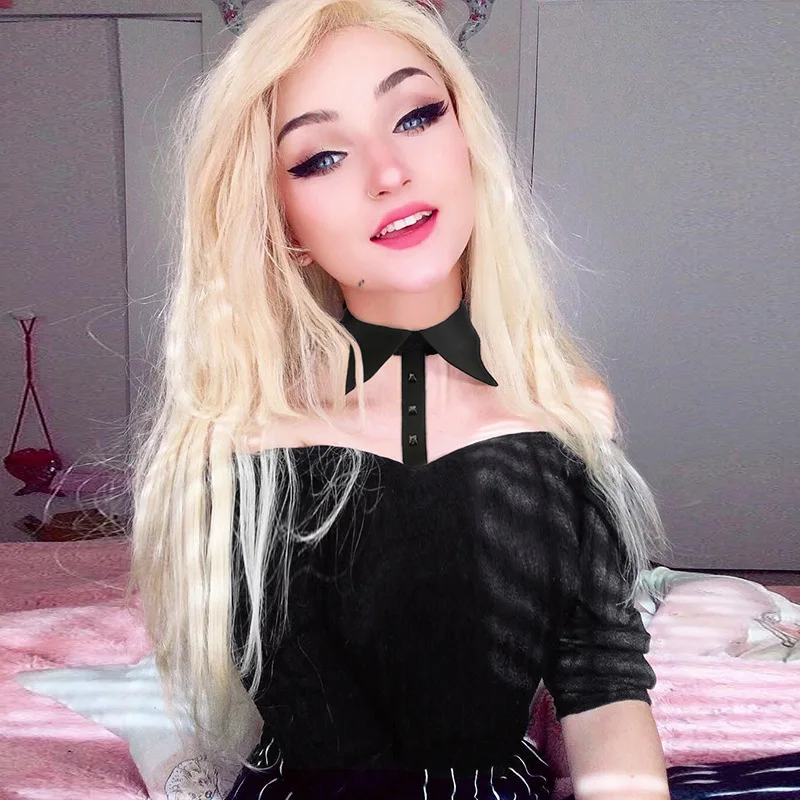 Женская рубашка под горло воротник с открытыми плечами тонкий сексуальный