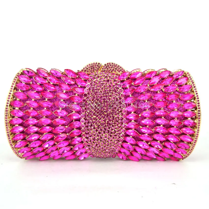 Magenta модные хрустальные клатчи вечерние сумки женские сумочки роскошный клатч