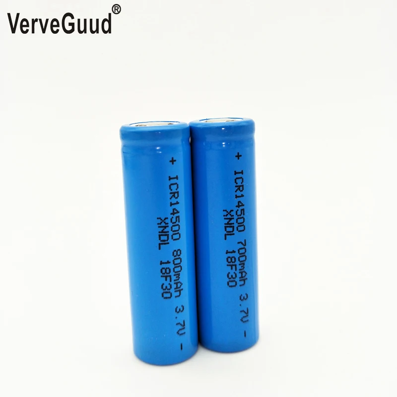 Аккумулятор VerveGuud 14500 800 мАч 3,7 в литий-ионные перезаряжаемые ...