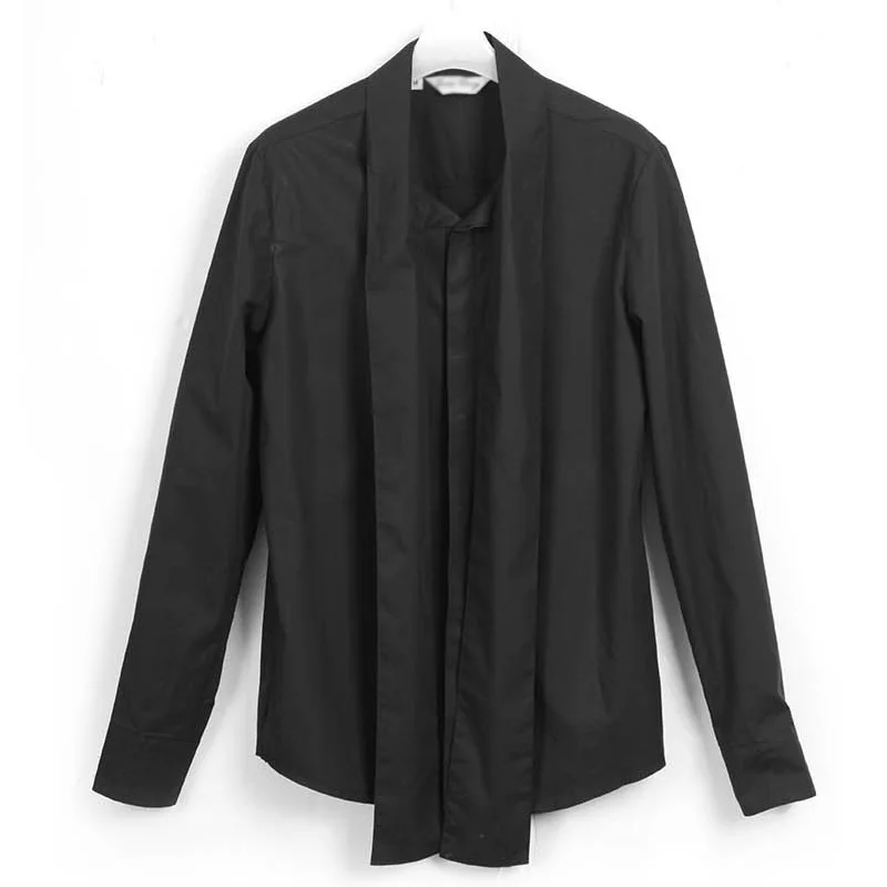 Мужская рубашка с длинным рукавом Облегающая в английском стиле S-XXL 2018 | одежда
