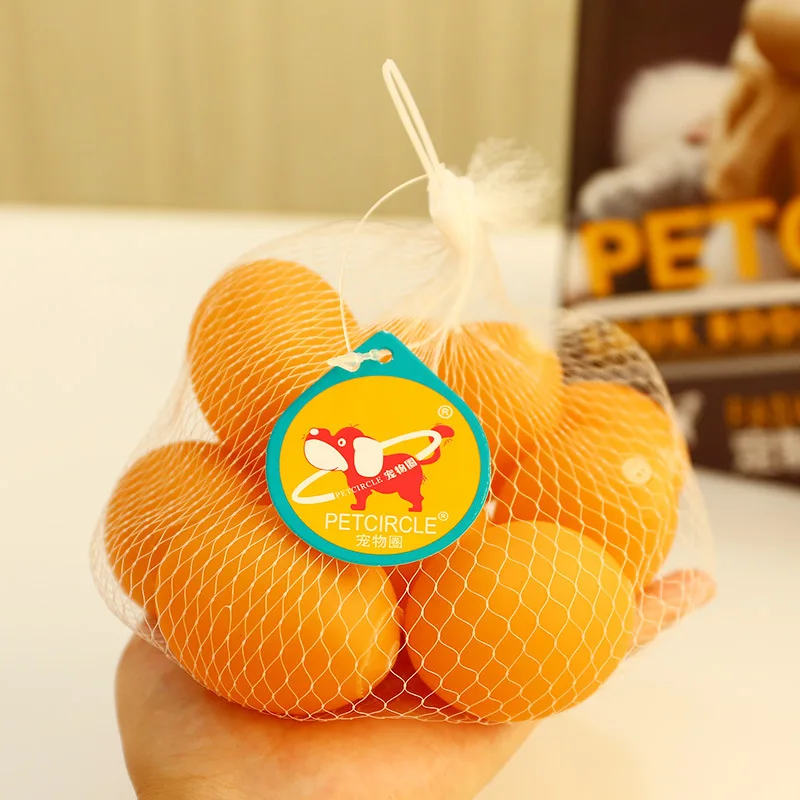 Poodle Pets dog Sound Toys The Ball Puppy Small-sized Dog Training Mutual Action Baby Egg String Bag 10 Individual Suit | Дом и сад