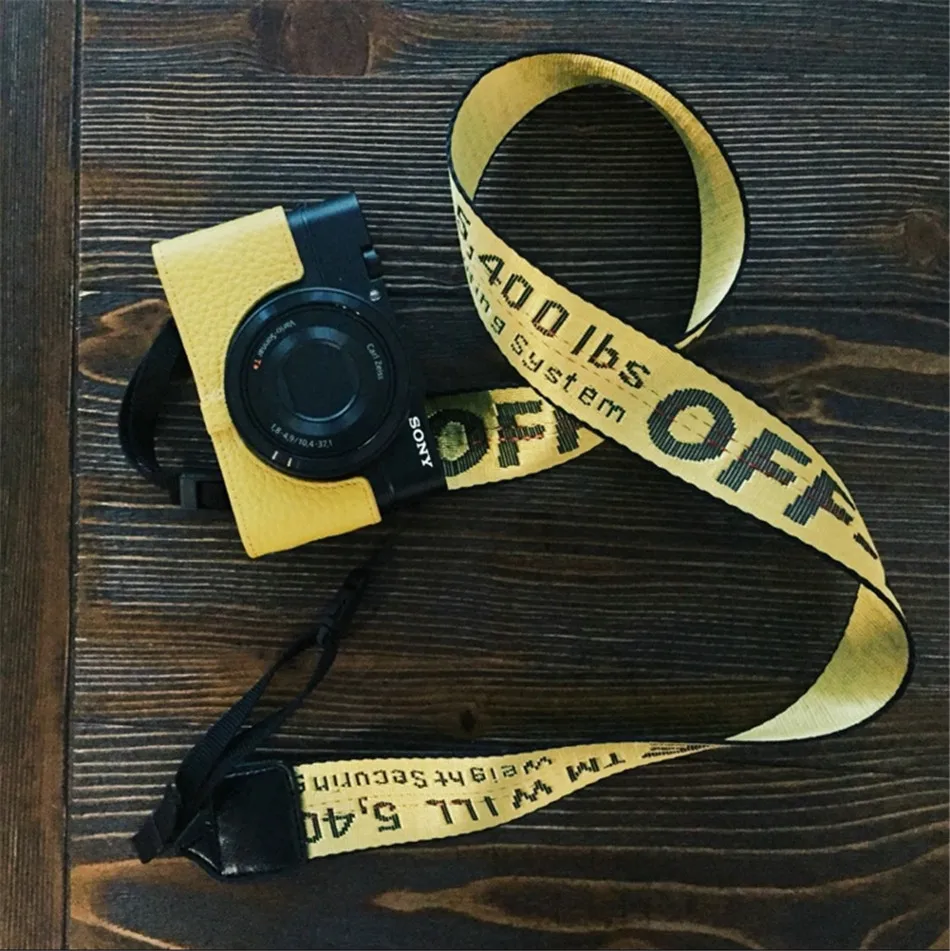 Waterlowrie Off White неопрен ремешок на шею для камеры желтый Canon Nikon Pentax sony фужи Олимпус