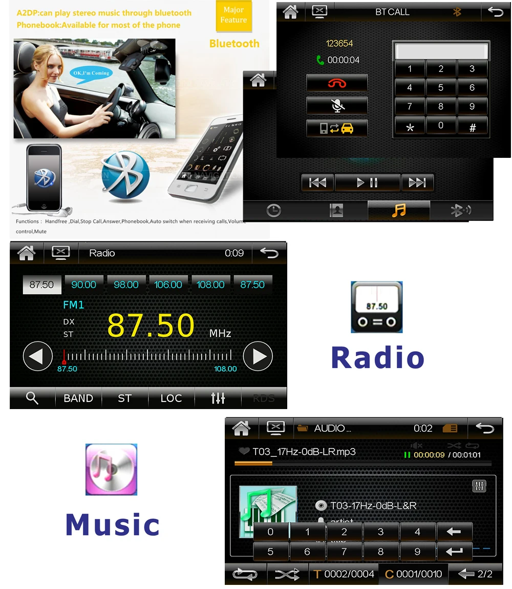 Автомобильный DVD плеер GPS радио Bluetooth 2din универсальный для телефона Qashqai x trail juke