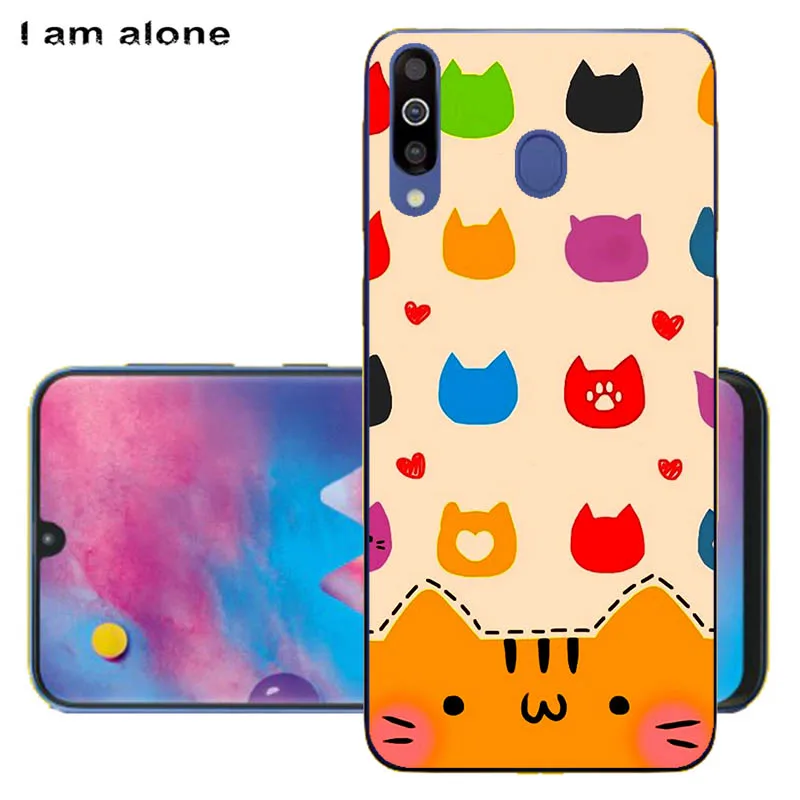 I am alone Phone Cases For Samsung Galaxy M30 2019 6.4 inch Soft TPU Bags Mobile Fashion Printed Free Shipping |