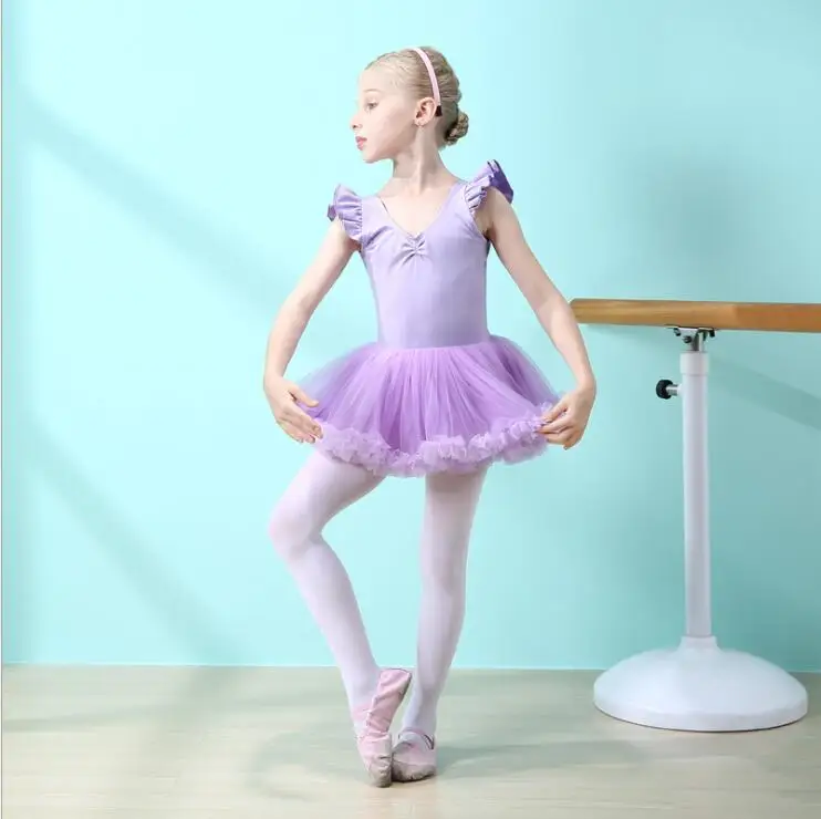 Лидер танцовщицы детское балетное платье прозрачные шифоновые юбки для танцев