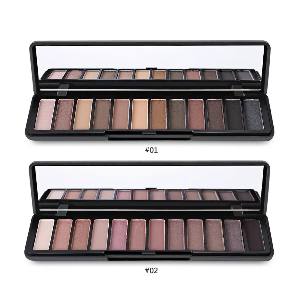 POPFEEL матовые тени для век Палитра телесный 12 цветов maquillage paleta de sombra Новое поступление Красота Женщины подарок дымчатый/теплый цвет