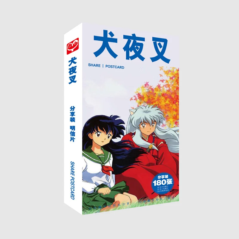 180 шт./компл. аниме Inuyasha Волшебная бумажная открытка/карта