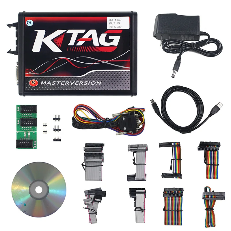 Высокое качество онлайн зеленый/красный K TAG Ktag V7.020 V2.23 тег 7 020 2 23 ECU чип тюнинга без