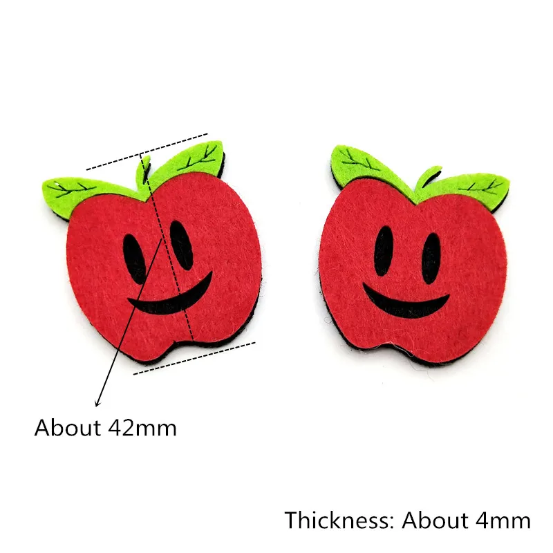 Apples as photo WISHMETYOU 10 шт. Фрукты резка толи для детей Diy дома комнаты ремесла ручной работы детей детский сад Декор наклейки милые толи - Цвет: Apples as photo