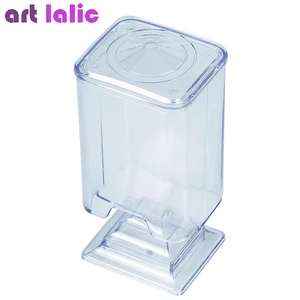 Коробка для ватных дисков для макияжа, держатель для салфеток для снятия ногтей, прозрачный чехол для хранения, инструменты для макияжа