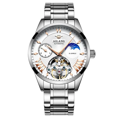 10 AILANG качественные мужские часы Tourbillon Мужские солнцезащитные/лунные фазный автоматический швейцарские дизельные часы Механ - Цвет: 10