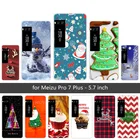 Роскошный чехол для Meizu Pro 7 PRO7 силиконовый Веселый Чехол для телефона с рождественским рисунком для Meizu Pro 7 Pro7 защитный прозрачный ТПУ чехол