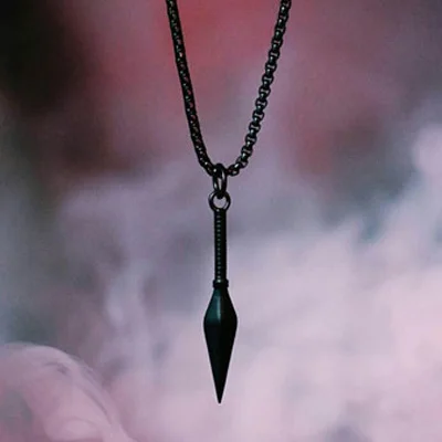 Black Mcllroy Ожерелье Мужчины/нержавеющая сталь/черное ожерелье-цепь длинное Золотое колье-чокер геометрической формы ожерелья и подвески мужские ювелирные изделия Валентина - Окраска металла: Black