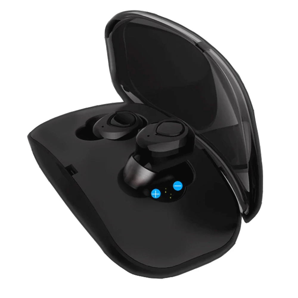Мини беспроводной Bluetooth HiFi бас наушники V4.2 + EDR вкладыши два в одном Стерео с