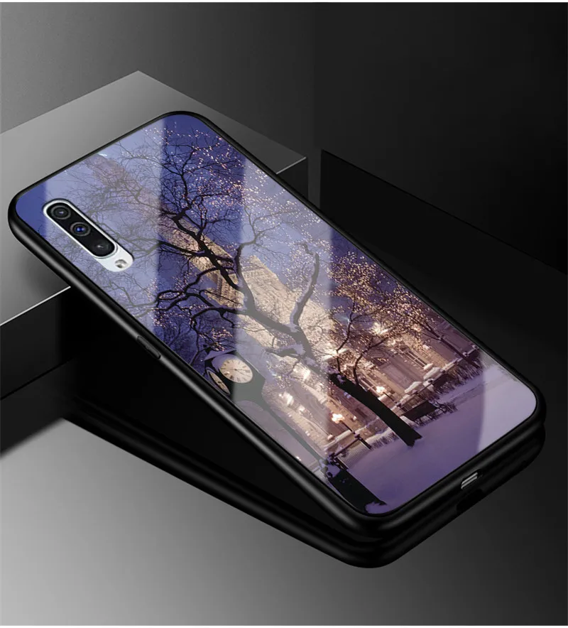 as photo 4 6," Funda для samsung Galaxy A50 чехол стекло твердая задняя крышка чехол для телефона для samsung Galaxy A50 чехол TPU рамка A 50 Coque - Цвет: as photo 4