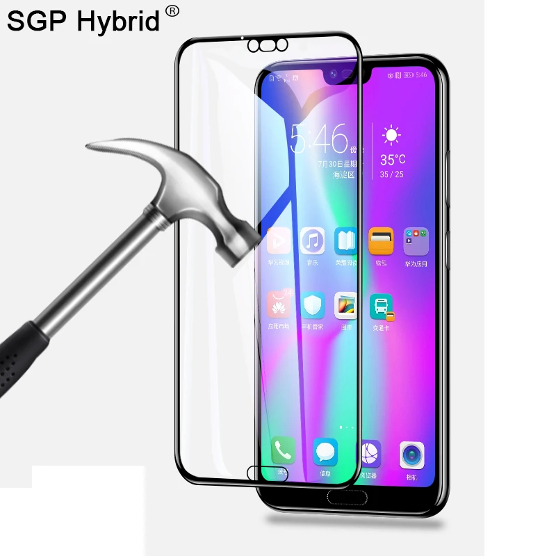 Полное защитное закаленное стекло для Huawei Honor 10 Lite V10 20 Pro View V20 10i 20i Защитная пленка