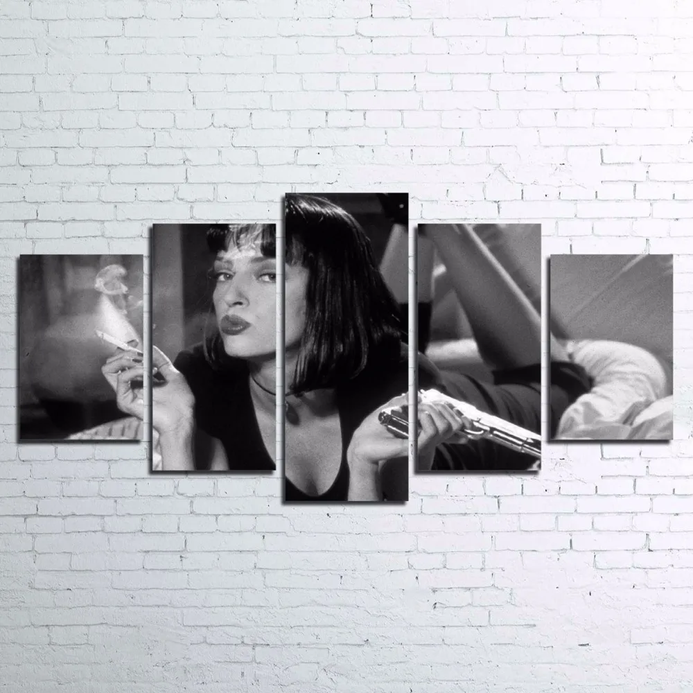 5 шт. настенный художественный Современный домашний декор холст Миа дым картинки