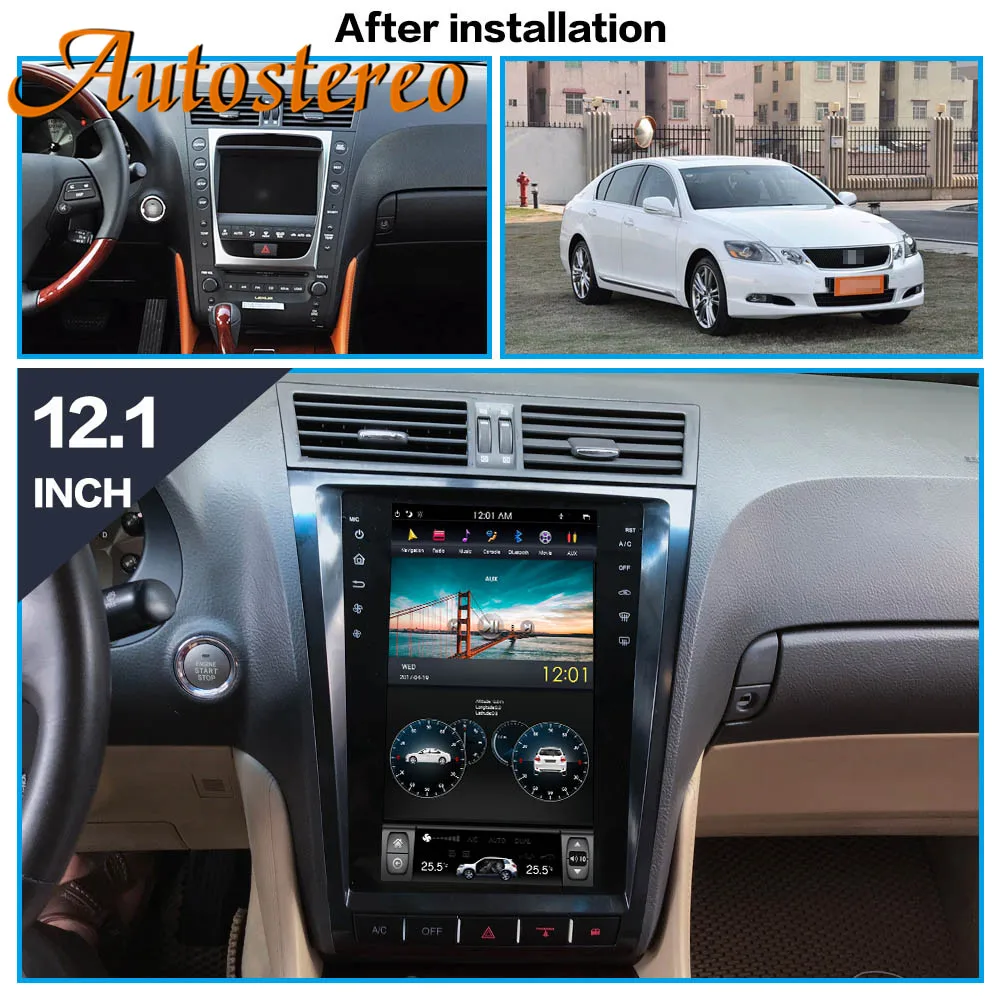 Tesla стиль Android 9,0 автомобильный gps-навигатор без dvd-плеера для Lexus GS GS300 GS460 GS450 GS350 магнитофон головное устройство