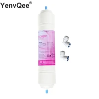 11 inch water filter pp sediment cartridge with 2 fittings water purifier filter cartridge aquarium reverse osmosis household