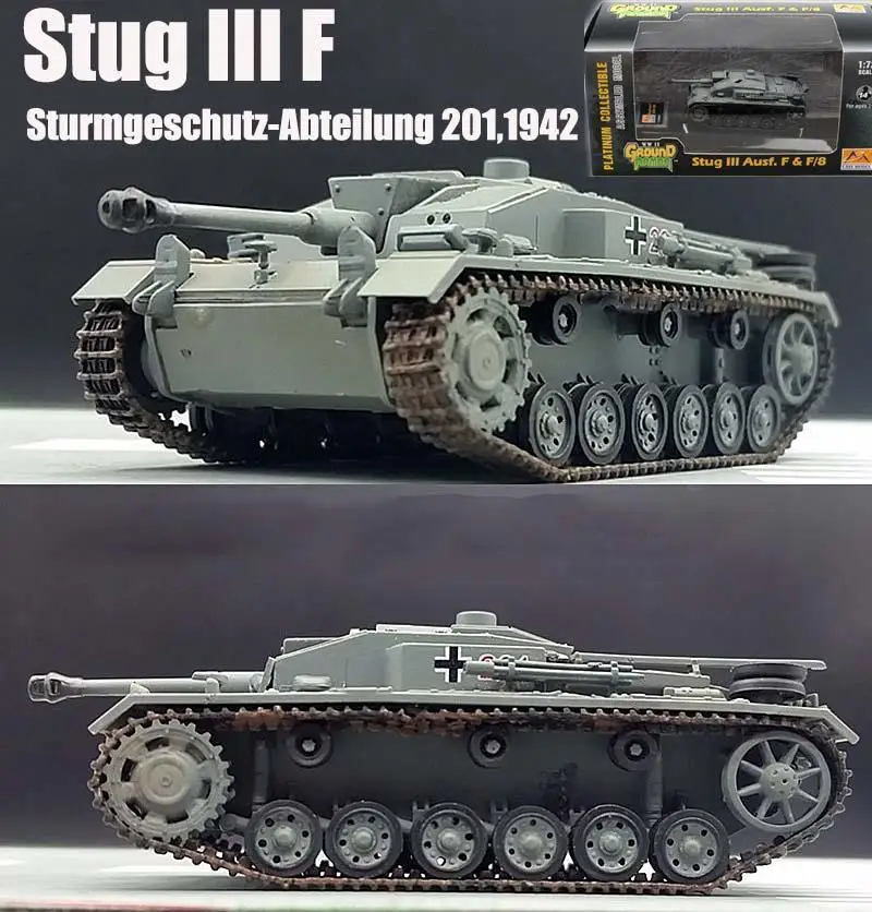 Второй мировой войны Германия StuG III F abt 201 штурмовой пистолет Танк 1942 1/72 без литья