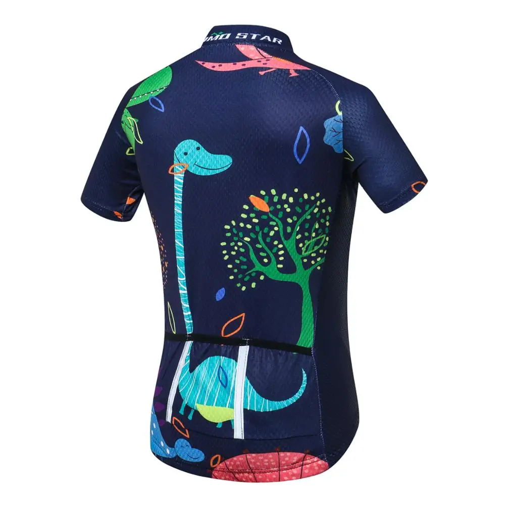Велоспорт Джерси дети мультфильм огонь Дракон Ropa Ciclismo MTB открытый летний короткий рукав велорубашки для мальчиков и девочек