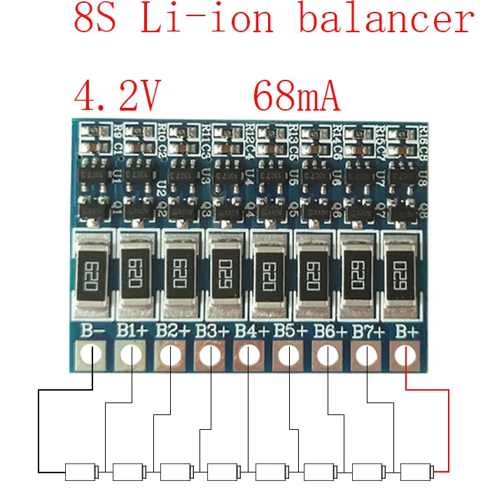 8S 4 2 v литий ионная балансировочная плата|balancer li-ion|board board4 2v |
