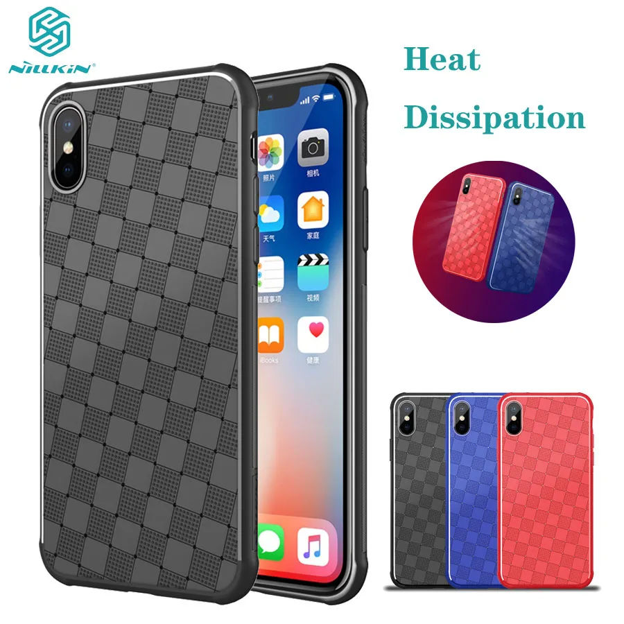 Чехол Nillkin для iPhone X роскошная плетеная задняя крышка силиконовый чехол