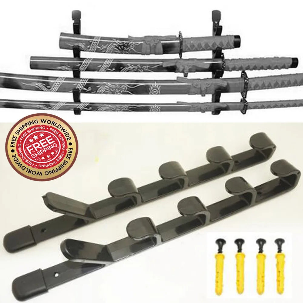 5 уровневый настенный держатель для дисплея самурайский меч Катана|Детали