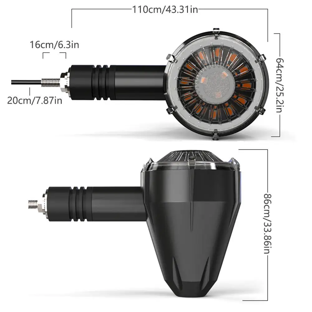 Мотоциклетный светодиодный указатель поворота с эффектом потока света, функцией бегущего огня и мигающим реле для стоп-сигнала.