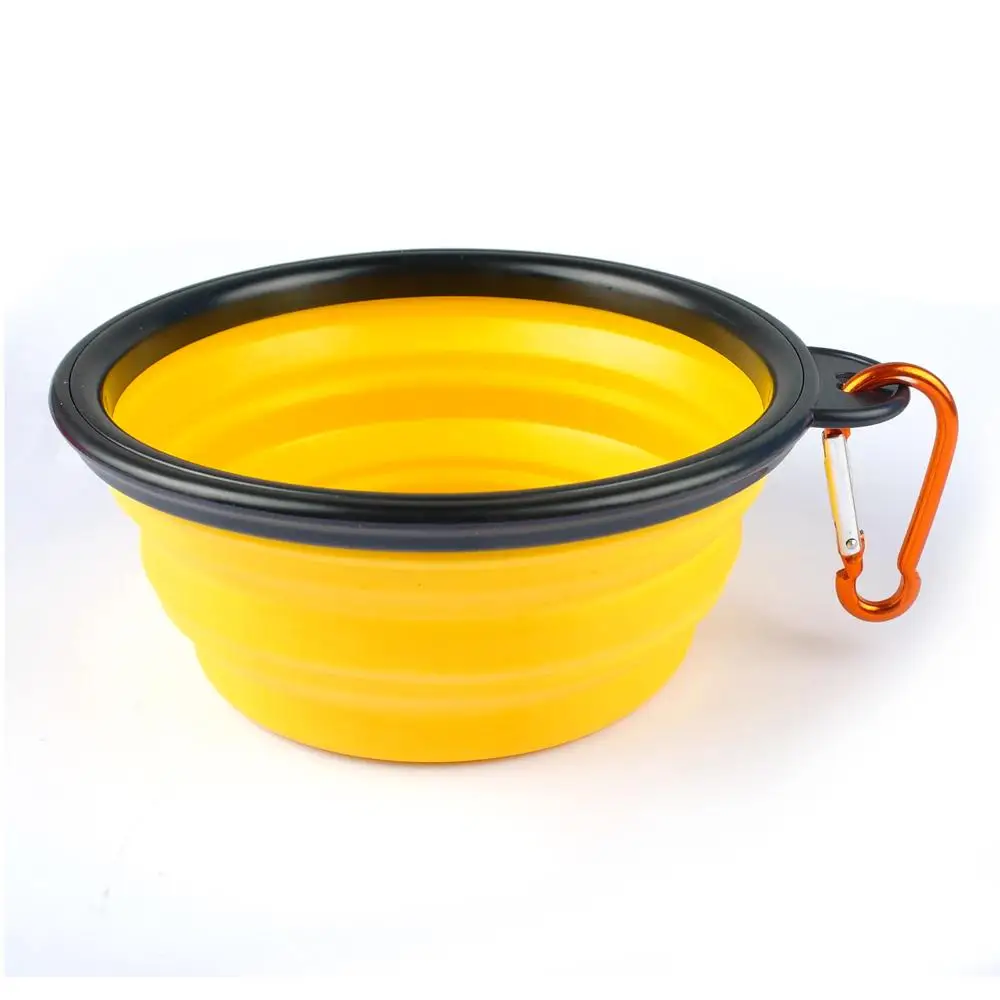 Силиконовая миска для путешествий щенков кормления питомцев складная водная