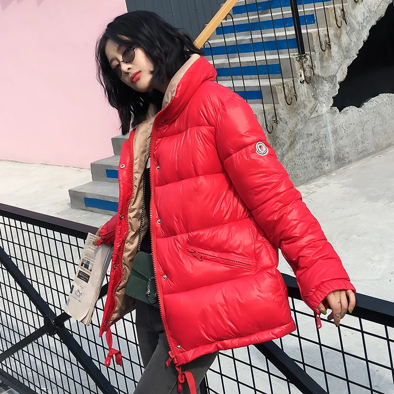 2018 зимняя куртка Для женщин парки утепленная верхняя одежда пальто Короткие