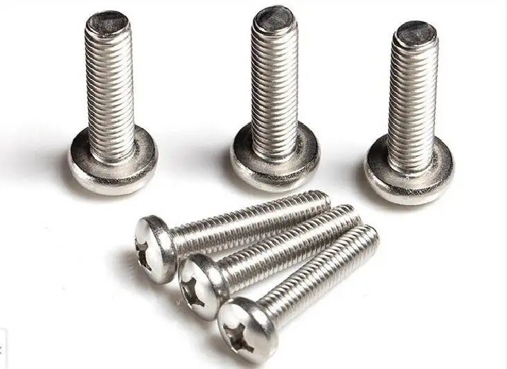 Крестовые встраиваемые винты M4 из нержавеющей стали 100 шт. с круглой
