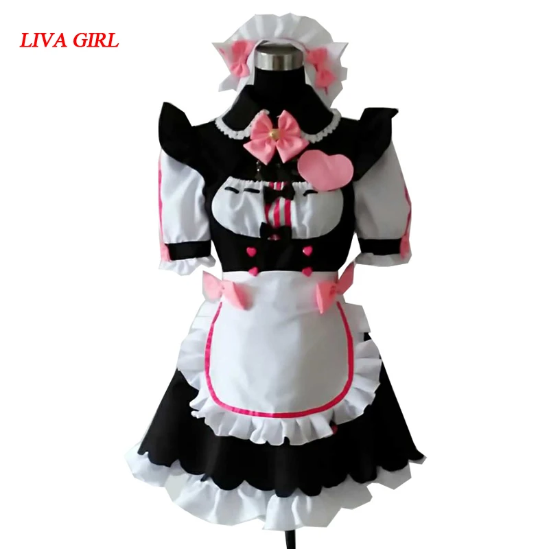 

New Style Nekopara Cosplay Chocolat Vanilla Maid Costume