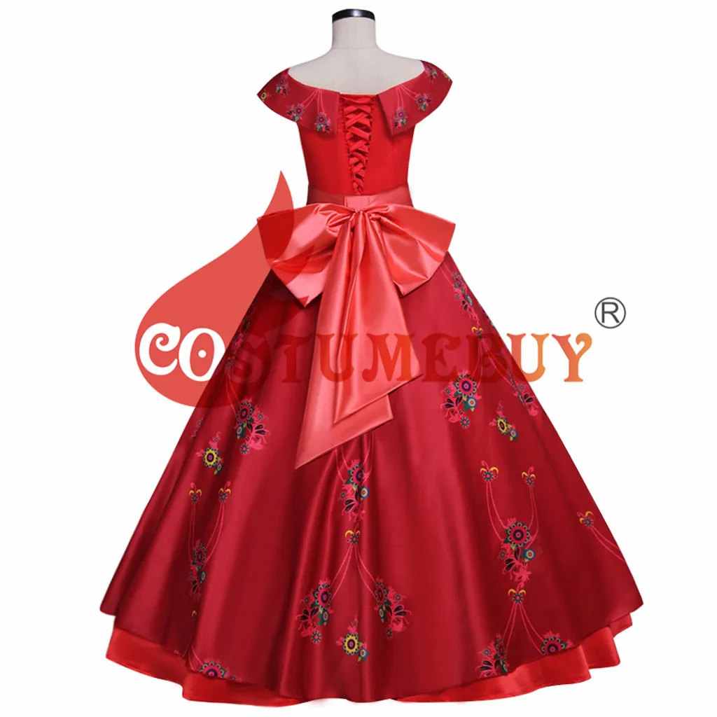 Costumebuy Elena of Avalor принцесса Елена косплей костюм красный бальный наряд вечерние женские платья на Хэллоуин на шнуровке нарядное платье на заказ