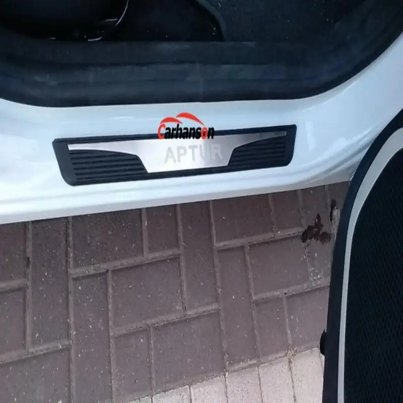 Автомобильный Стайлинг для kappur Renault Captur аксессуары Накладка на порог Авто протектор автомобиля Наклейка