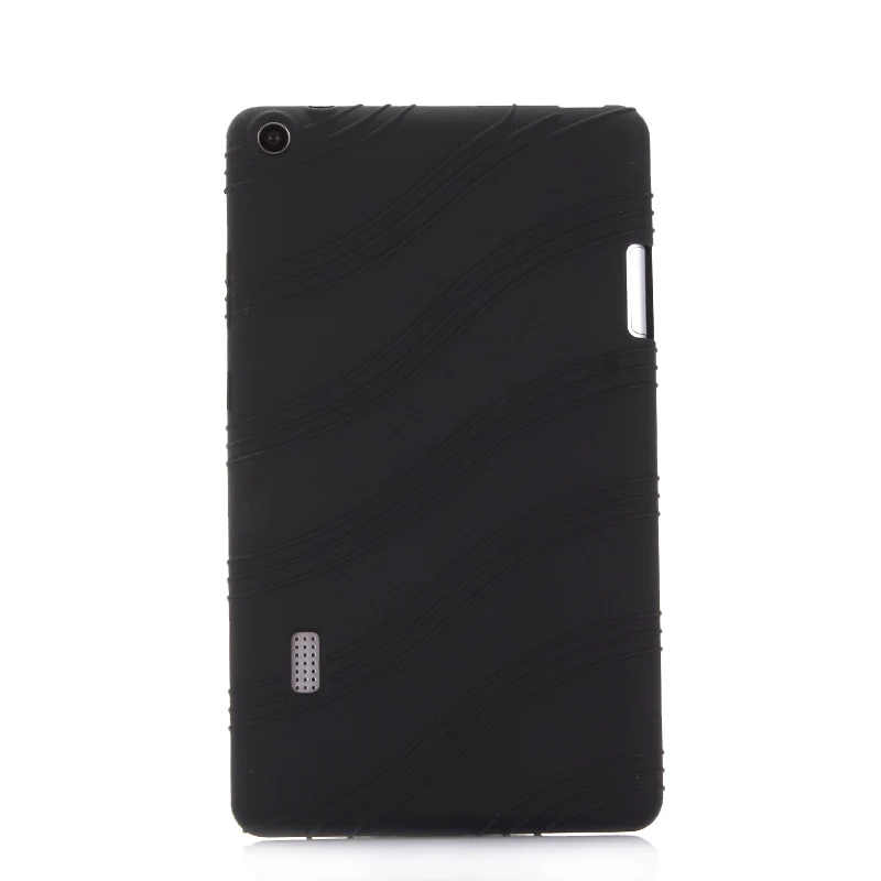 Черный SZOXBY для huawei T3 Glory Play плоский 2 BG2-W09 Wifi версия силиконовый рукав мягкий корпус 7 дюймов анти-осень моющийся силиконовый чехол - Цвет: Черный