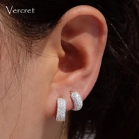 vecret sterling silver small cz hoop earring cartilage hoop earrings for girls party gift 8mm