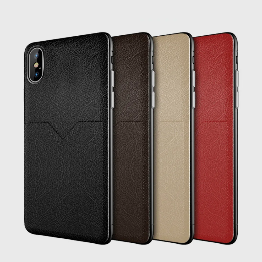 XIAOEGG бизнес Чехол для мобильного телефона iphone XS чехол iPhone X держатель карты