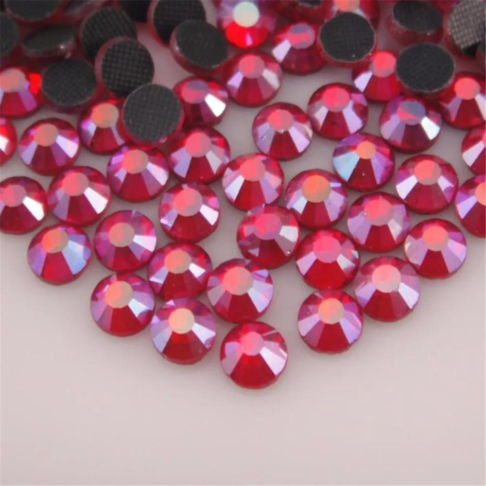SS6 SS10 SS16 SS20 SS30 Bling Rose AB Цвет Кристалл DMC стразы s DIY свободный клей Горячая фиксация