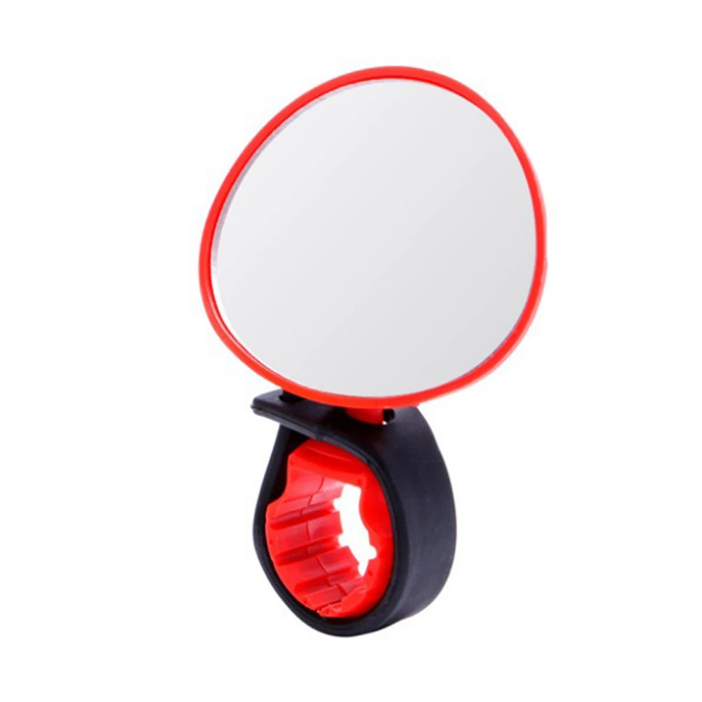 Red B Bicycle Rearview Mirror Mountain Bike Handlebar Wide Angle Back Eye 360 Degrees Adjustable Safety Bike Rear View Mirrors RR7202 - Цвет: Red B