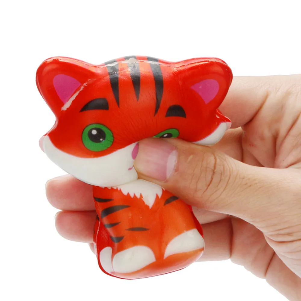 Антистрессовые милые мягкие сжимаемые игрушки Kawaii Tigerkin супер медленно