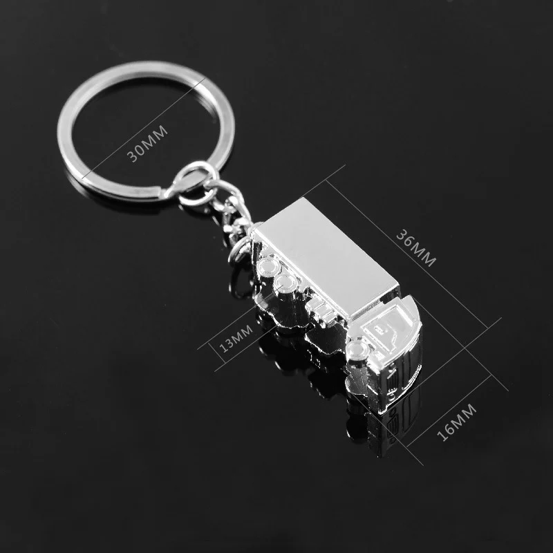 Original New Metal Truck Keychain For Men Fashion Novelty Car Charm Key Chain Male Trinket Ring Bag Jewelry Gift | Украшения и