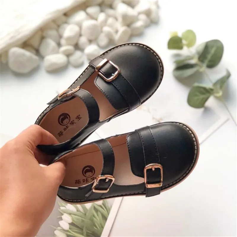 

Baby Girl Genuine Leather Leather Shoes For Girls Soft bottom Party Dress Dance Shoes Children Princess Wedding Shoes