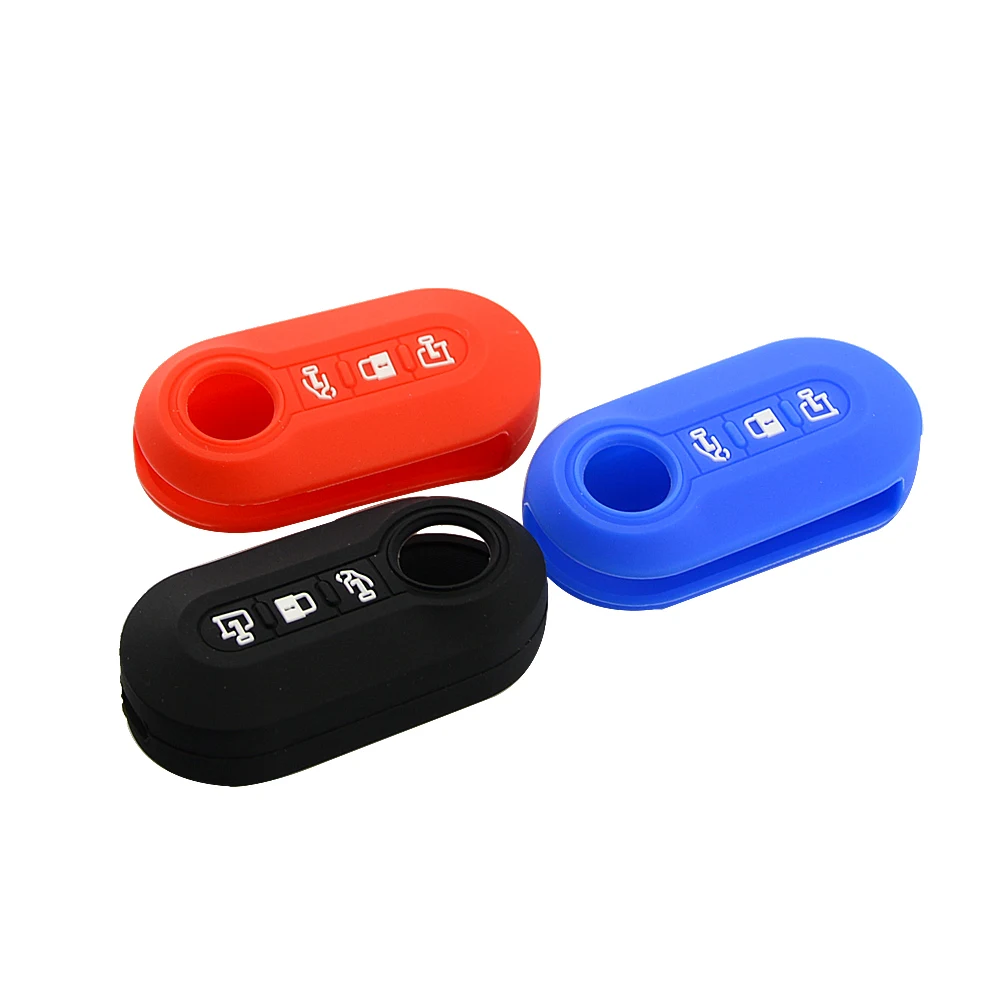 Чехол для автомобильного ключа OkeyTech силиконовый резиновый чехол Fiat 500 500X 500L 500C