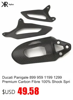 DTRAD для DUCATI 899 959 1199 1299 полное углеродное волокно саржевое матовое ударное пружинное покрытие и защита для пяток