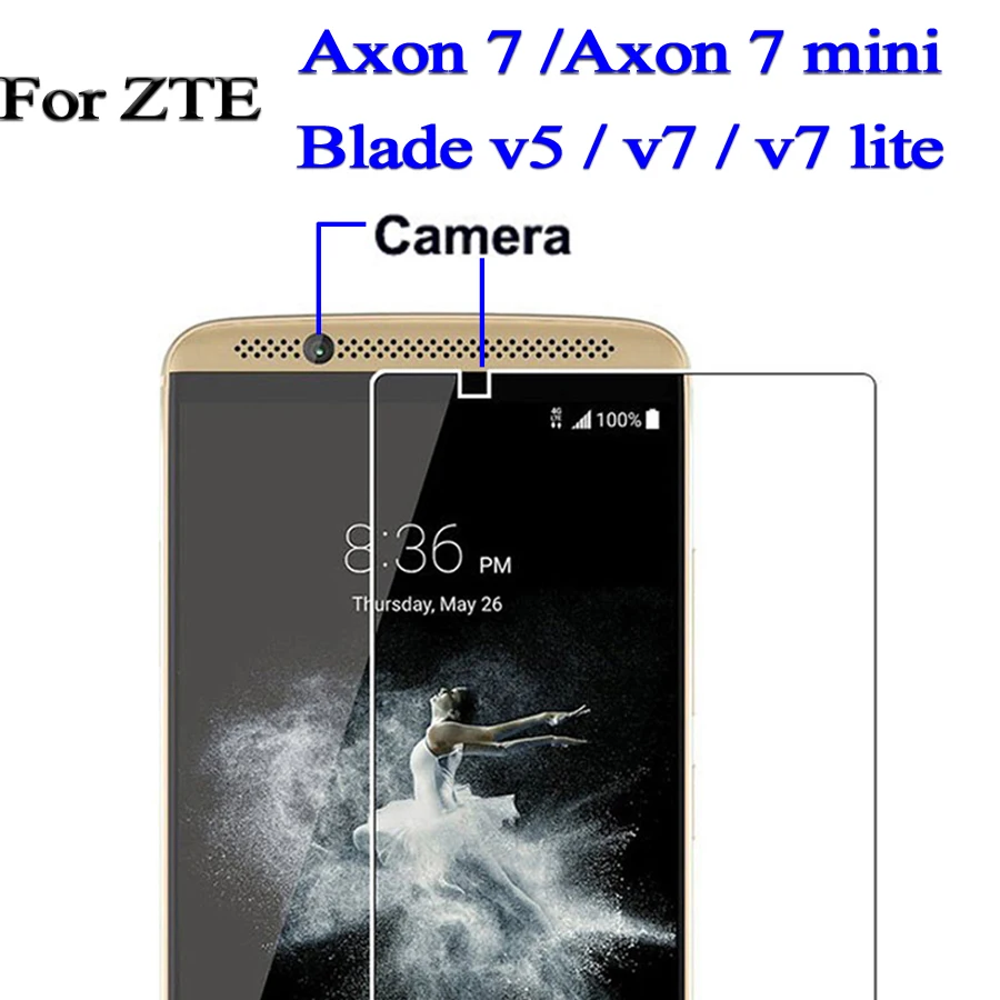 Для zte axon 7 мини-закаленное стекло для лезвие v5 v7 lite Защитная пленка экрана v 5 |
