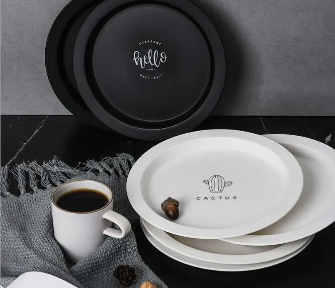 1 шт. поднос для еды из скандинавского пластика ресторана Сервировочные подносы