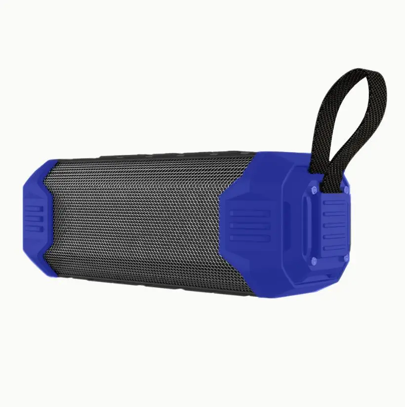 Синий NewRixing Мини Bluetooth динамик Портативный беспроводной стерео звуковая система 3D музыка объемный динамик Поддержка Bluetooth, TF AUX USB - Цвет: Синий